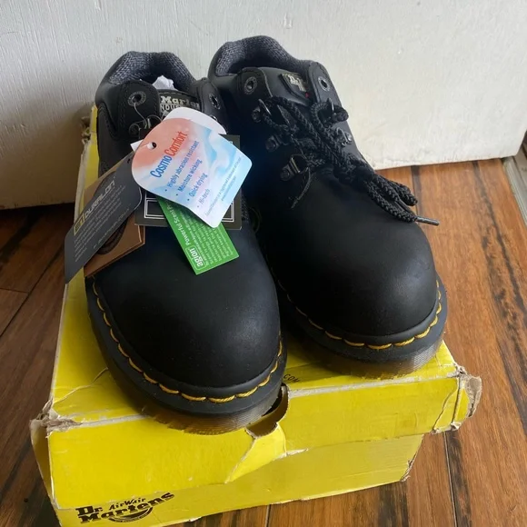 Dr. Doc Marten Hylow Steel Toe work shoes W8 M7 - Picture 2 of 5